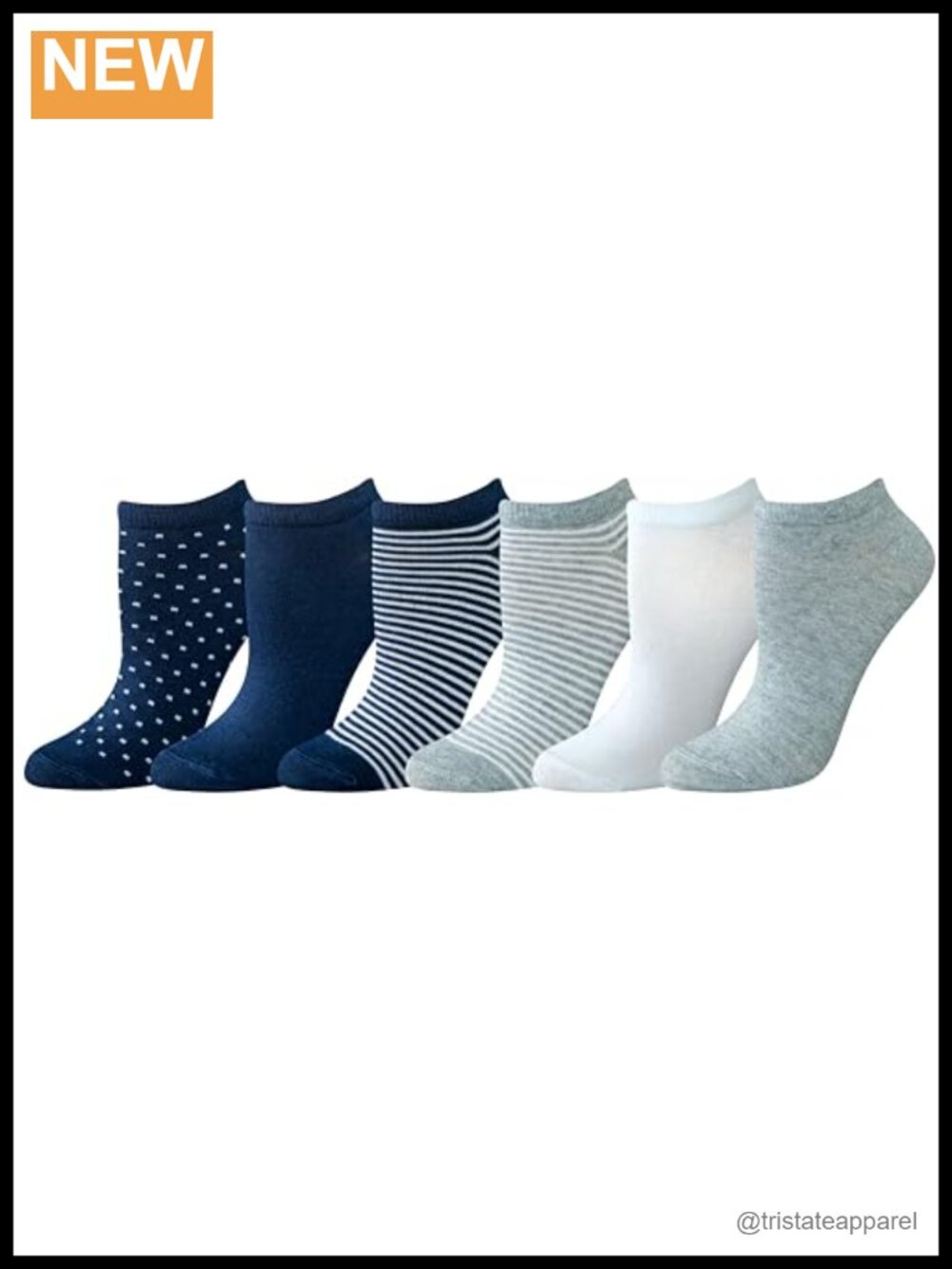 Women's Casual Low-Cut Ankle Socks Lightweight No-Show 6 Pairs